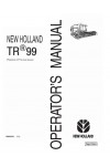New Holland TR99 Operator`s Manual