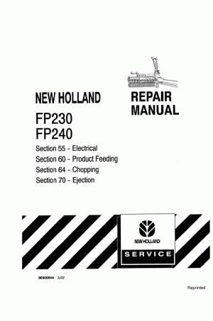 New Holland FP230, FP240 Service Manual