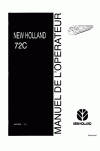 New Holland 72C Operator`s Manual
