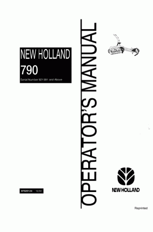 New Holland 790 Operator`s Manual