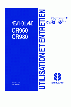 New Holland CR960, CR980 Operator`s Manual