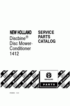 New Holland 1412 Parts Catalog