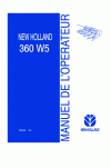 New Holland 360, W5 Operator`s Manual