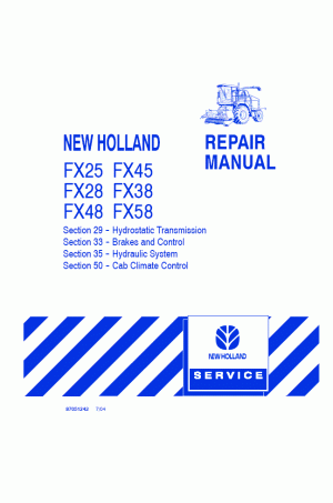 New Holland 2, FX25, FX28, FX38, FX45, FX48 Service Manual