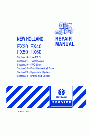 New Holland FX30, FX40, FX50, FX60 Service Manual