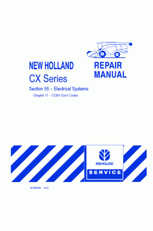 New Holland CX720, CX740, CX760, CX780, CX820, CX840, CX860, CX880 Service Manual