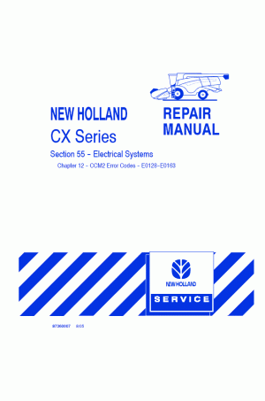 New Holland CX720, CX740, CX760, CX780, CX820, CX840, CX860, CX880 Service Manual