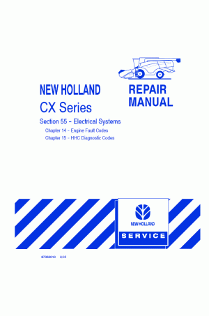 New Holland CX720, CX740, CX760, CX780, CX820, CX840, CX860, CX880 Service Manual