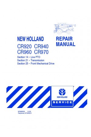 New Holland CR920, CR940, CR960, CR970 Service Manual