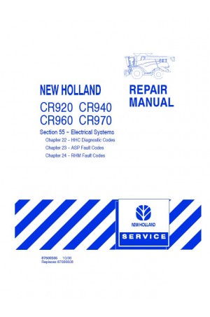 New Holland CR920, CR940, CR960, CR970 Service Manual