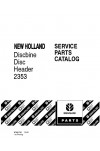 New Holland 2353 Parts Catalog