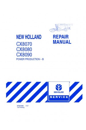 New Holland CX8070, CX8080, CX8090 Service Manual