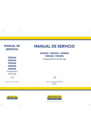 New Holland FR9040, FR9050, FR9060, FR9080, FR9090 Service Manual