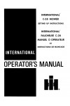 Case IH C28 Operator`s Manual