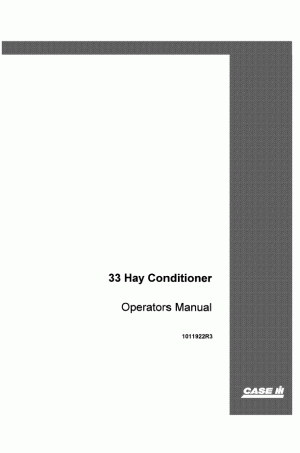 Case IH 33 Operator`s Manual