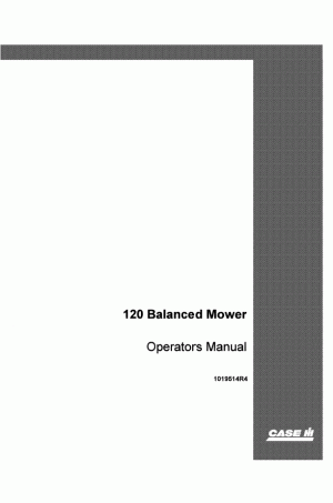 Case IH 120 Operator`s Manual