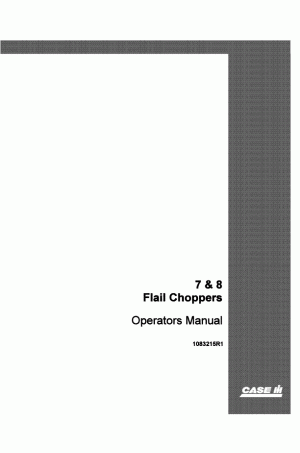 Case IH 7, 8 Operator`s Manual