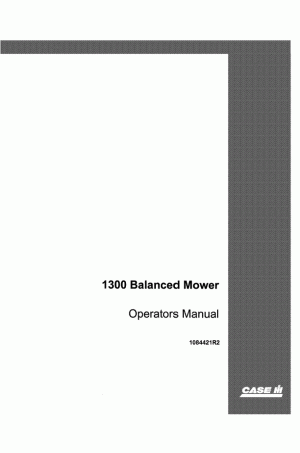 Case IH 1300 Operator`s Manual