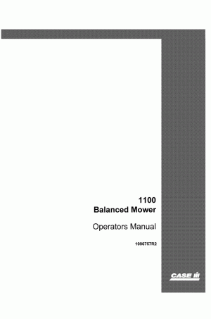 Case IH 1100 Operator`s Manual