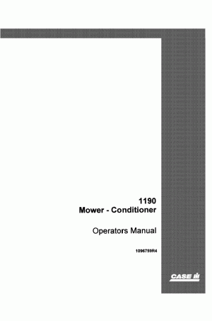 Case IH 1190, 7 Operator`s Manual