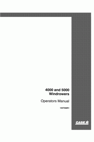 Case IH 4000, 5000 Operator`s Manual