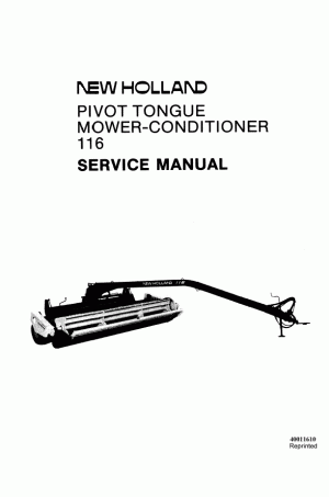 New Holland 116 Service Manual