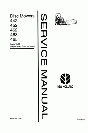 New Holland 442, 452, 462, 463, 465 Service Manual