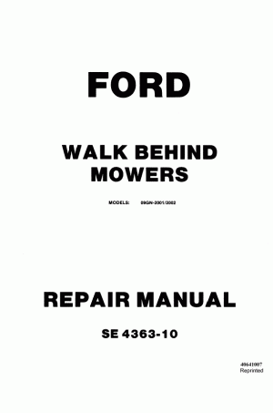 New Holland N/A Service Manual