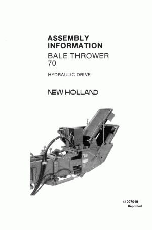 New Holland 70 Operator`s Manual