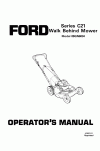 New Holland C21 Operator`s Manual