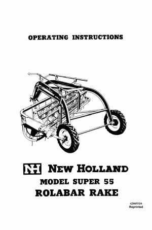 New Holland 55, Super 55 Operator`s Manual