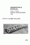 New Holland 109 Operator`s Manual