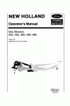 New Holland 442, 452, 462, 463, 465 Operator`s Manual