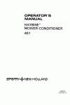 New Holland 461 Operator`s Manual