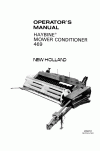 New Holland 469 Operator`s Manual