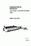 New Holland 490 Operator`s Manual