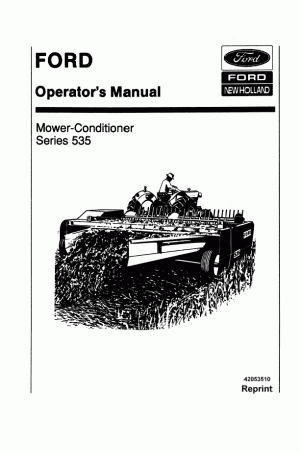 New Holland 535 Operator`s Manual