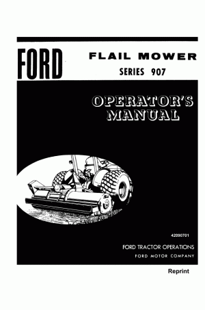 New Holland 907 Operator`s Manual