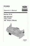 New Holland 48, 914 Operator`s Manual