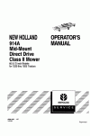New Holland 1320, 914A Operator`s Manual