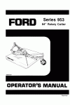 New Holland 953 Operator`s Manual