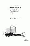 New Holland 1033 Operator`s Manual