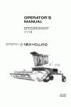 New Holland 1114 Operator`s Manual