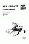 New Holland 1118 Operator`s Manual