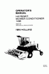 New Holland 1496 Operator`s Manual
