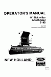 New Holland 919S Operator`s Manual