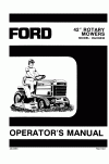 New Holland 42, A Operator`s Manual