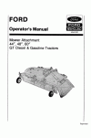 New Holland 44, 48, 60 Operator`s Manual