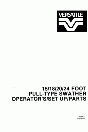 New Holland 84 Operator`s Manual