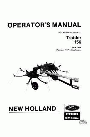 New Holland 156 Operator`s Manual